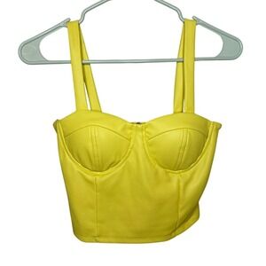 Yellow‎ Bustier Top